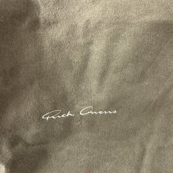 Rick Owens Green Cavas Tote Bag - Picture 2 of 7
